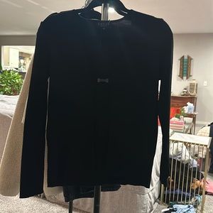 GUCCI black metal clip cardigan